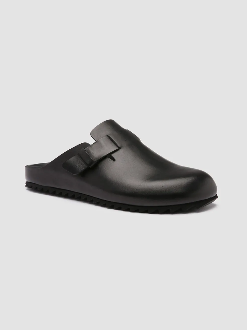 Outlet Officine Creative AGORÀ 004 - Leather Slippers BLACK