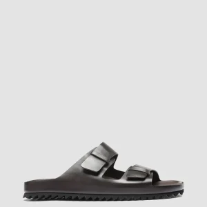 Hot Officine Creative AGORÀ 002 - Brown Leather Sandals COFFEE