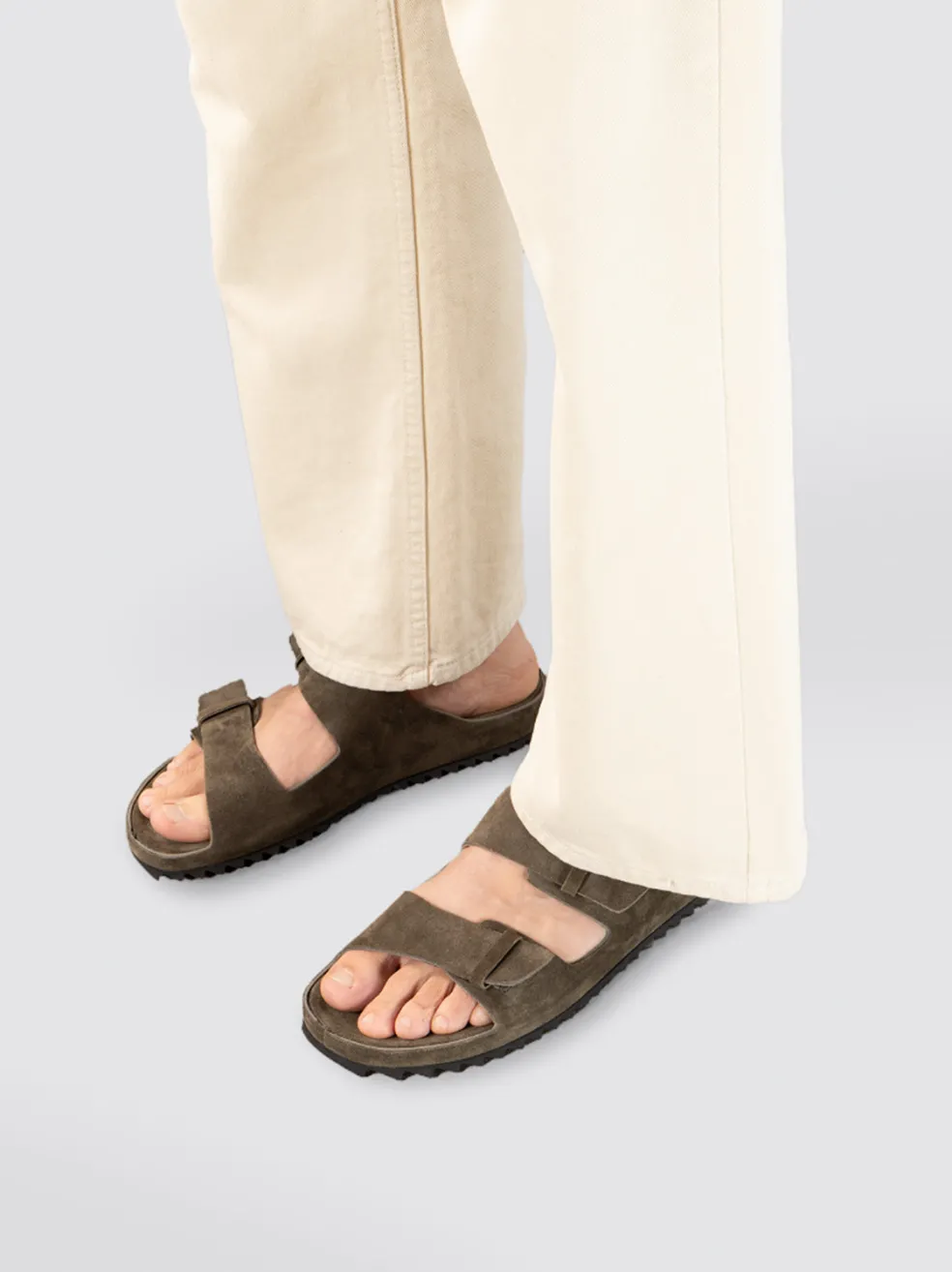 Best Officine Creative AGORA’ 002 - Suede Sandals GREEN