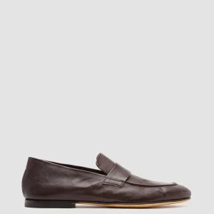 Sale Officine Creative AIRTO 001 - Brown Leather Penny Loafers DRUM