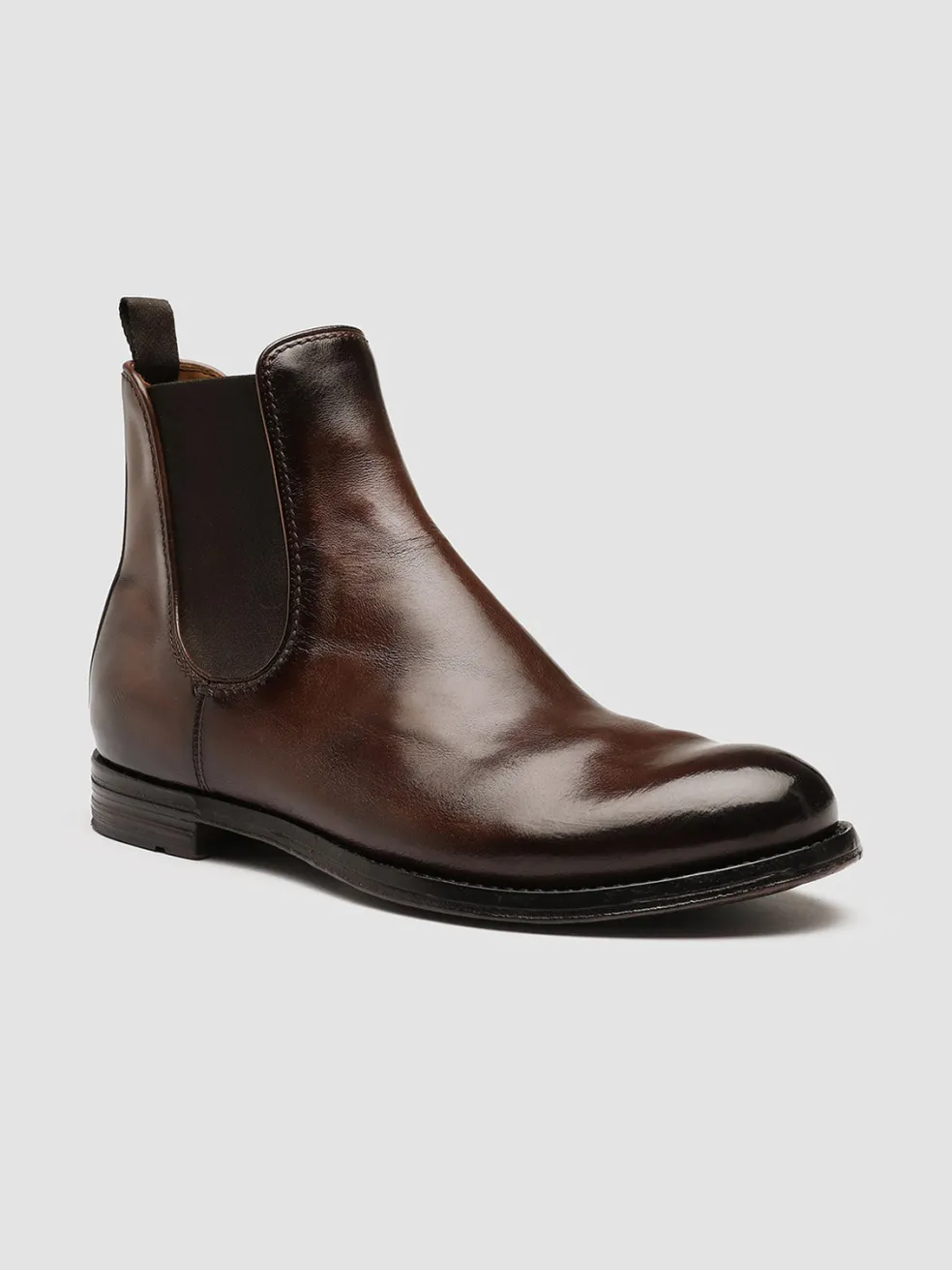 Cheap Officine Creative ANATOMIA 083 - Brown Leather Chelsea Boots COFFEE