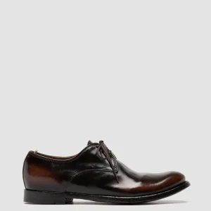 Fashion Officine Creative ANATOMIA 87 - Brown Leather Derby Shoes DARK BROWN