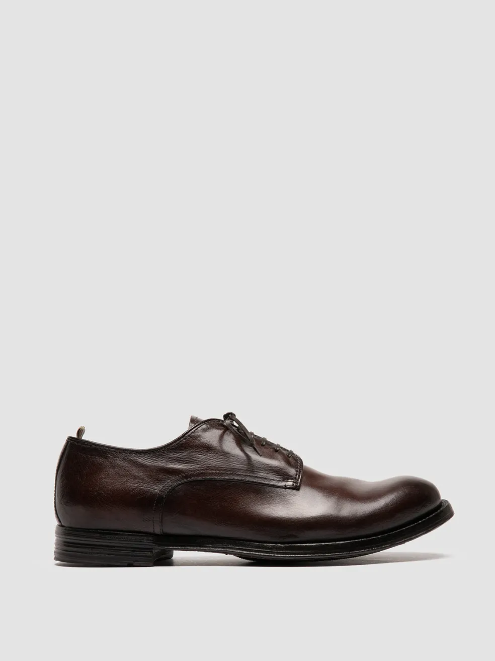 Outlet Officine Creative ANATOMIA 012 - Brown Leather Derby Shoes DARK BROWN