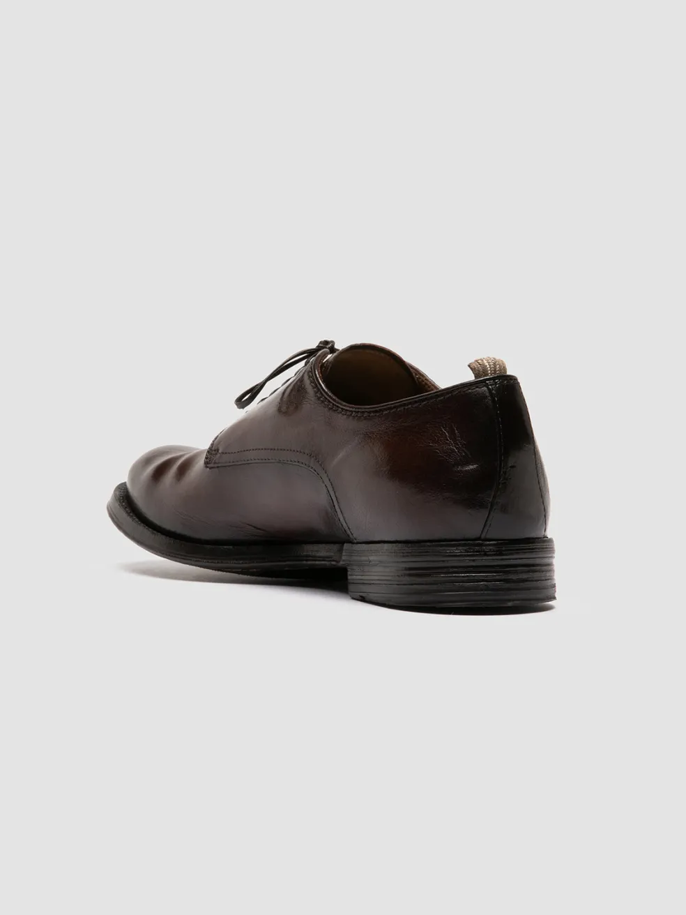 Outlet Officine Creative ANATOMIA 012 - Brown Leather Derby Shoes DARK BROWN