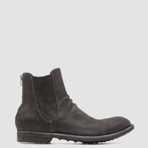 Best Officine Creative ARBUS 021 - Grey Leather Chelsea Boots MAGNETE
