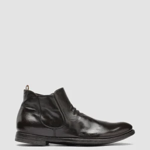 Outlet Officine Creative ARC 514 - Brown Leather Boots EBANO