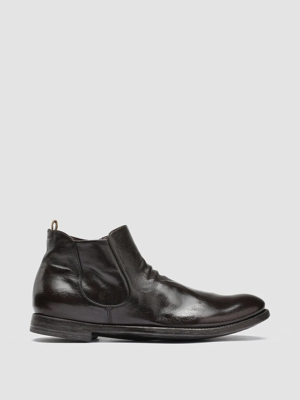 Outlet Officine Creative ARC 514 - Brown Leather Boots EBANO