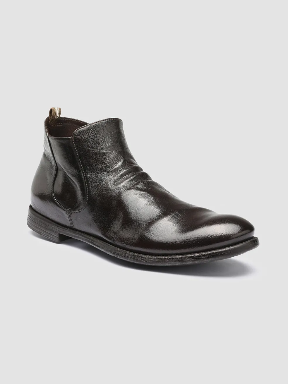 Outlet Officine Creative ARC 514 - Brown Leather Boots EBANO