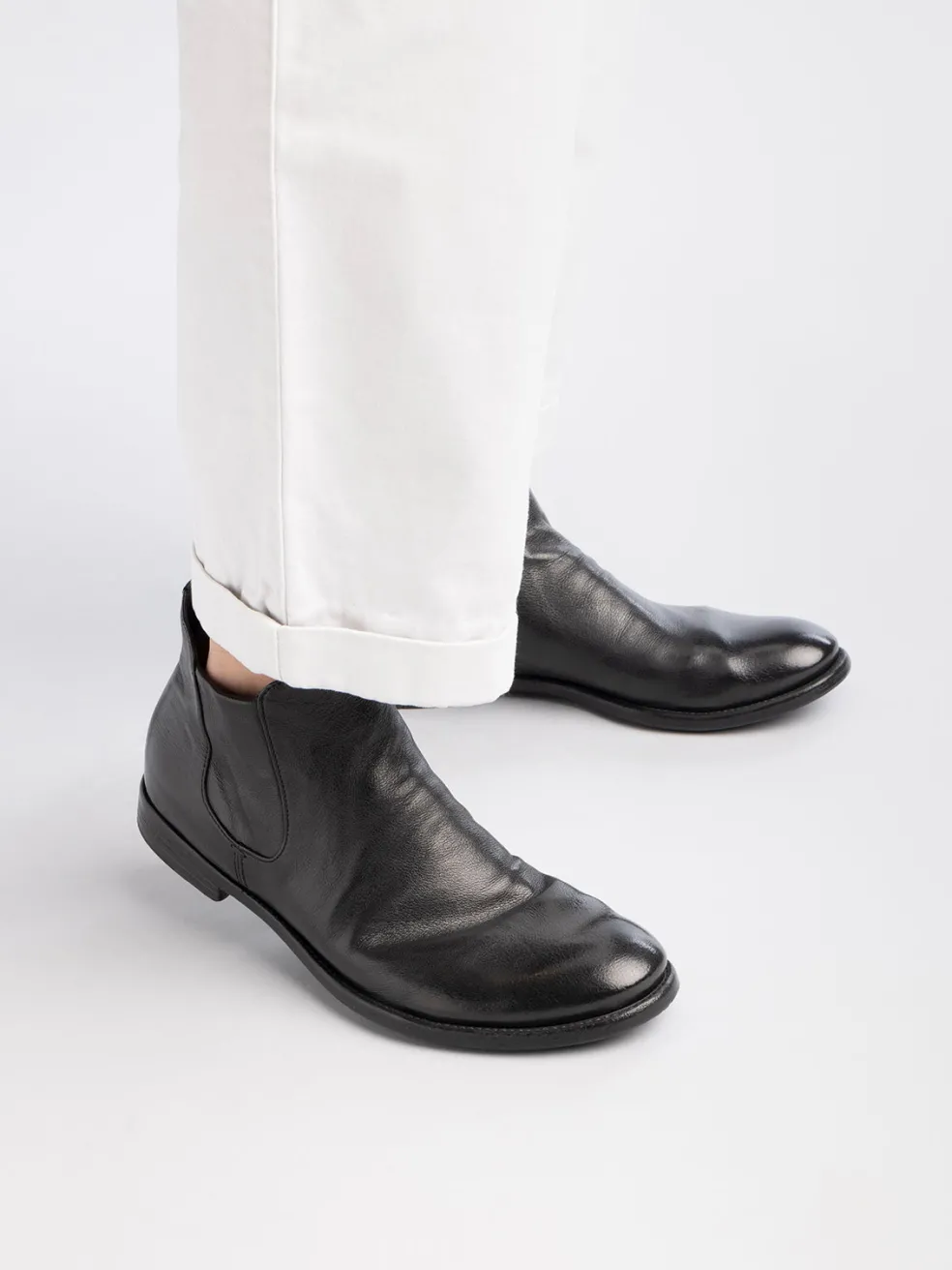 Outlet Officine Creative ARC 514 - Brown Leather Boots EBANO