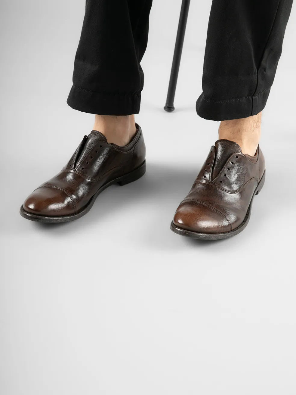 Fashion Officine Creative ARC 501 - Brown Leather Oxford Shoes EBANO