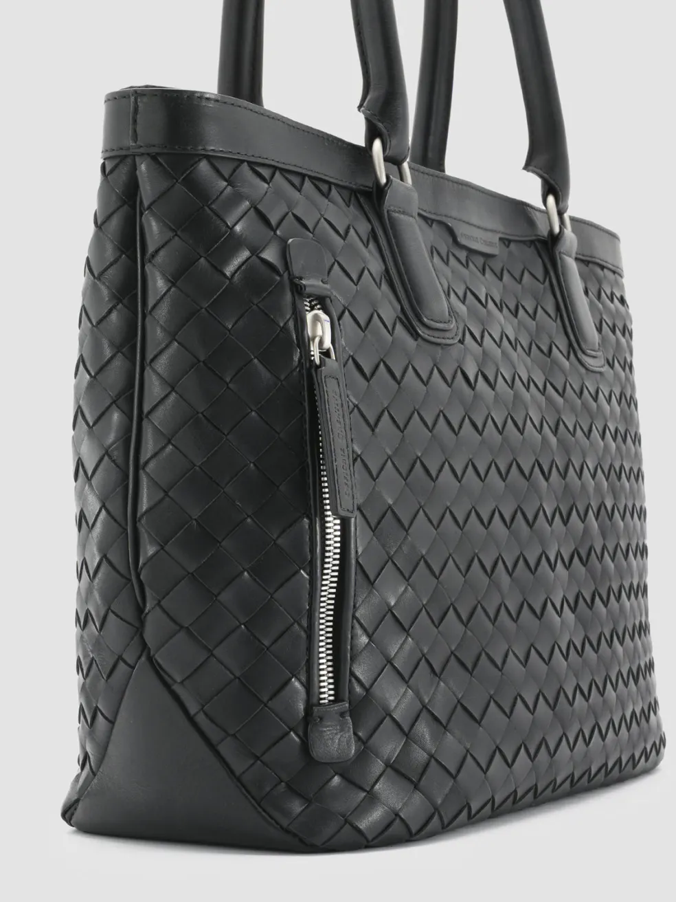 Clearance Officine Creative ARMOR 010 - Leather Briefcase BLACK