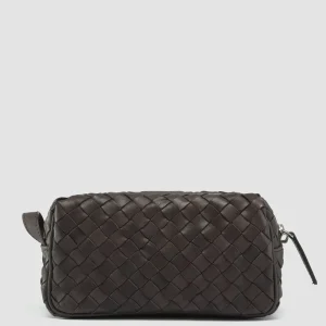 Best Sale Officine Creative ARMOR 014 - Brown Woven Leather Pouch COFFEE