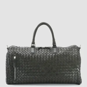 Fashion Officine Creative ARMOR 01 - Green Woven Leather Weekender DEPHTS