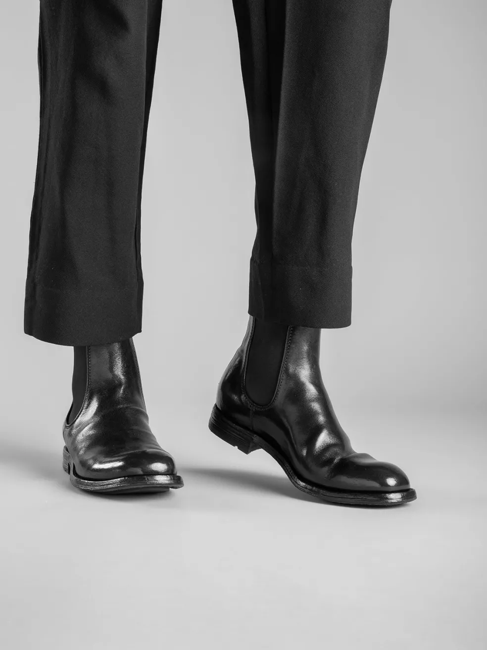 Cheap Officine Creative BALANCE 008 - Brown Leather Chelsea Boots DARK BROWN