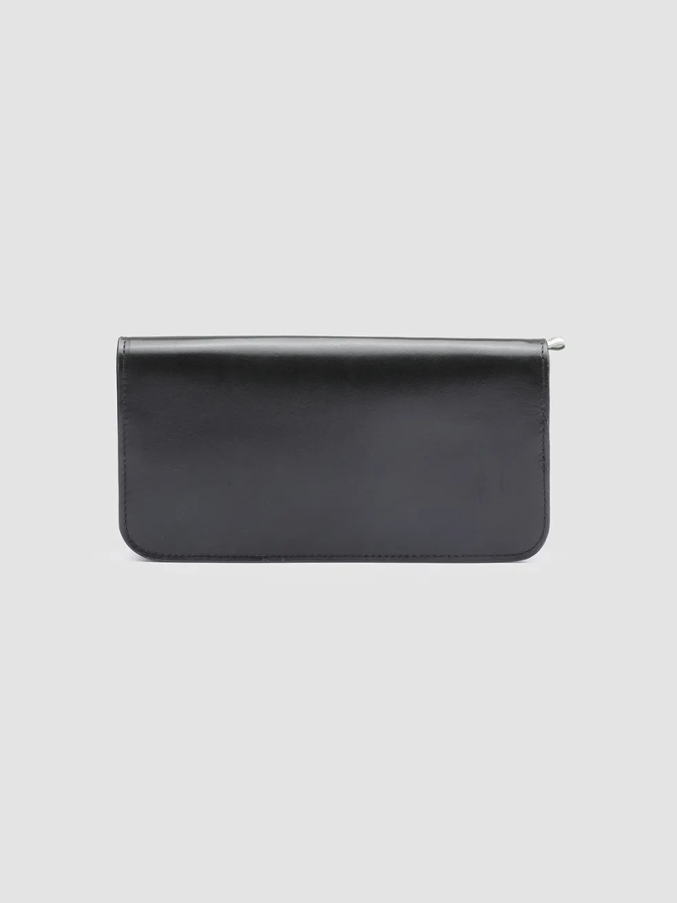 Cheap Officine Creative BERGE’ 01 - Zip Around Leather Wallet BLACK