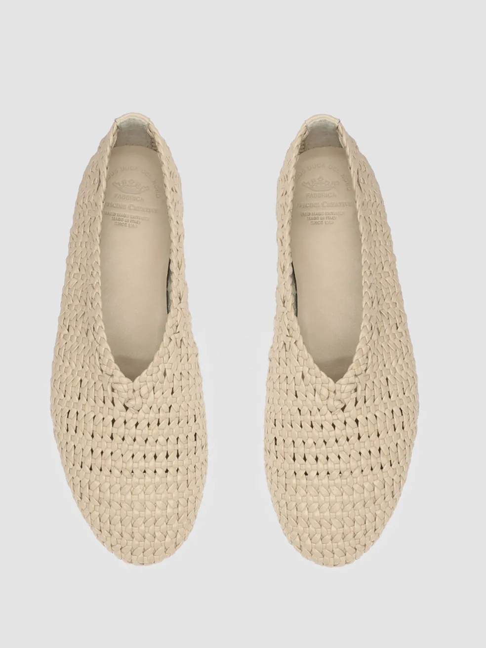 Store Officine Creative BESSIE 011 - Nebbia Leather Loafers WHITE