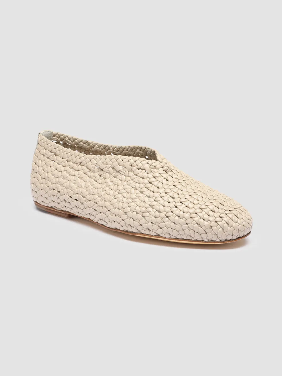 Store Officine Creative BESSIE 011 - Nebbia Leather Loafers WHITE