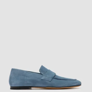 Cheap Officine Creative BLAIR 001 - Blue Suede Loafers NAVY