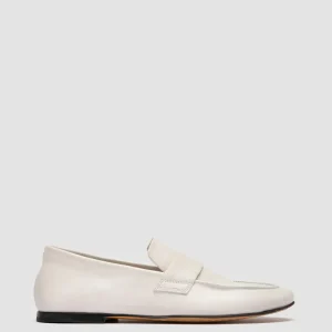 Store Officine Creative BLAIR 001 -  White Leather Loafers OFF WHITE
