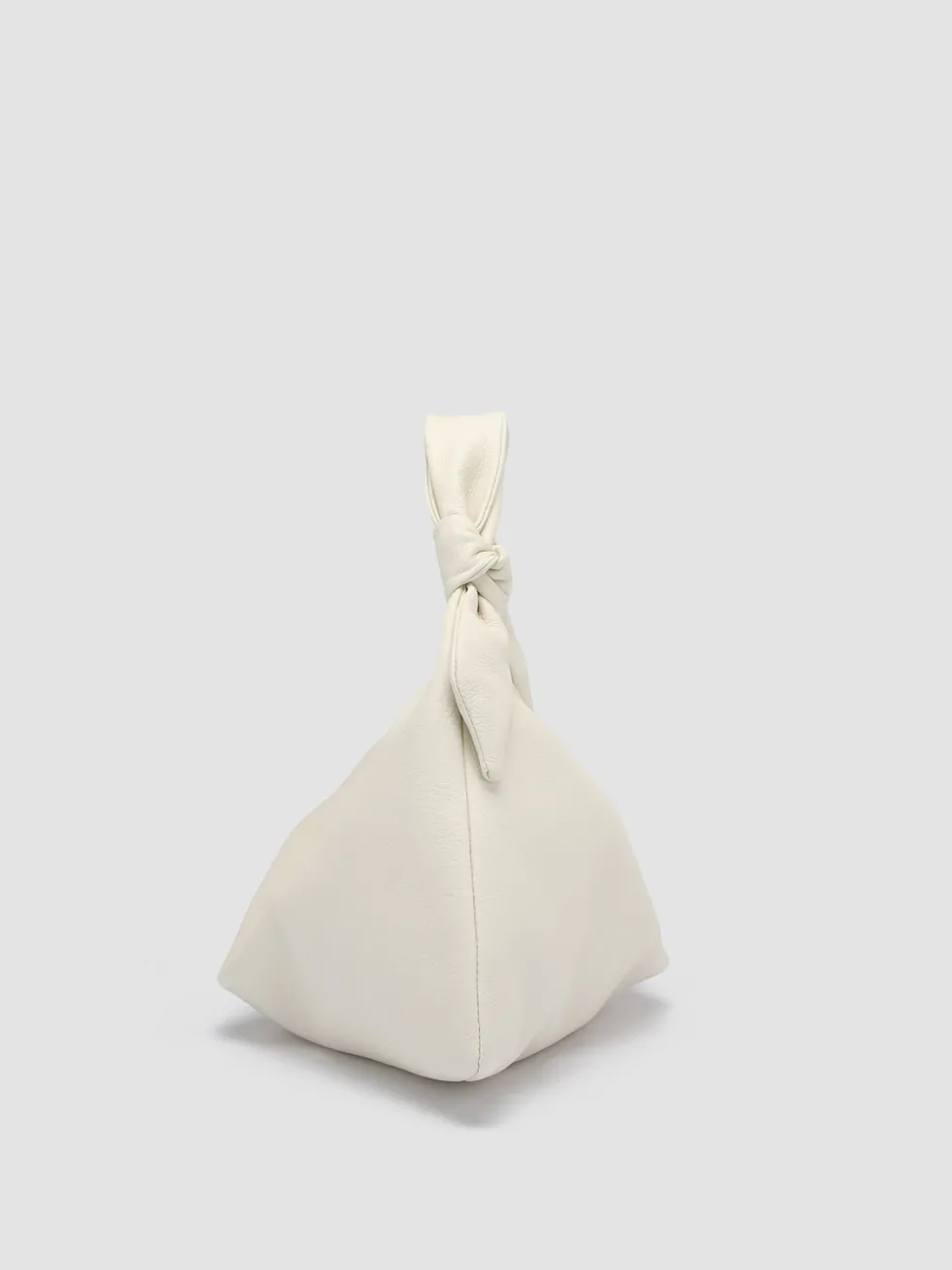 Shop Officine Creative BOLINA 031 - White Leather Hobo Bag OFF WHITE