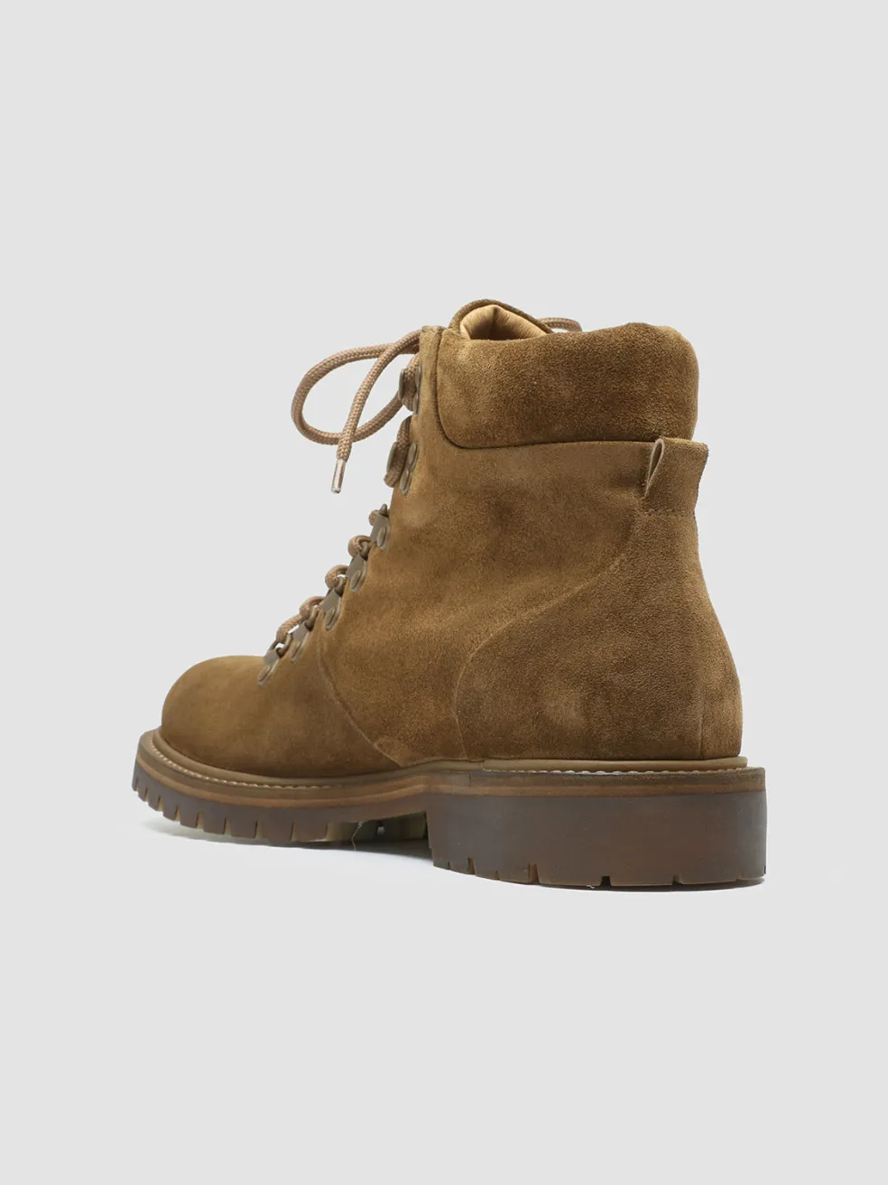 Discount Officine Creative BOSS 003 - Brown Suede Lace Up Boots LIGHT BROWN