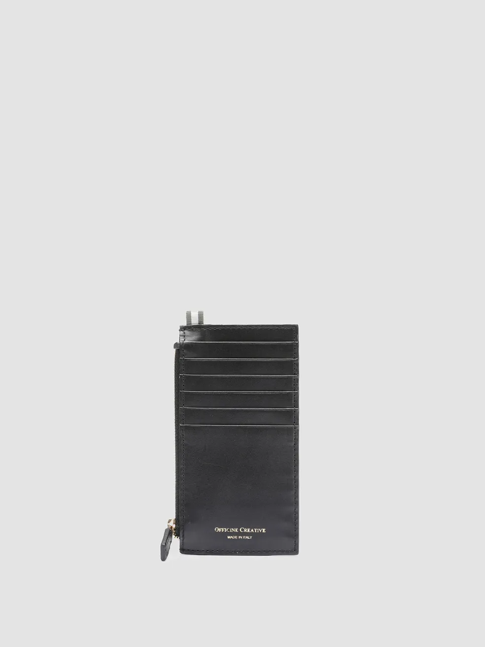 Best Officine Creative BOUDIN 18 - Leather Card Holder BLACK