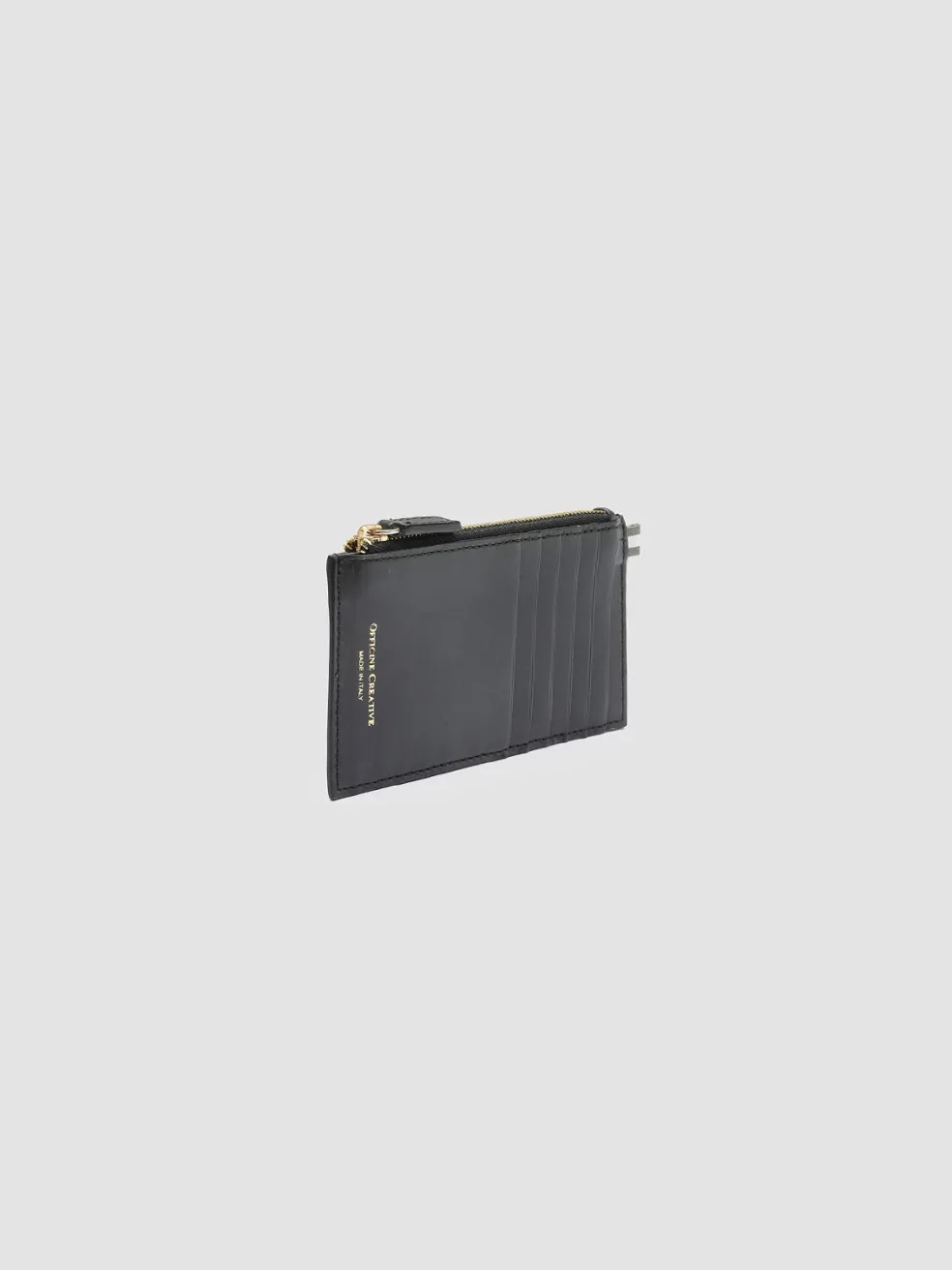 Best Officine Creative BOUDIN 18 - Leather Card Holder BLACK