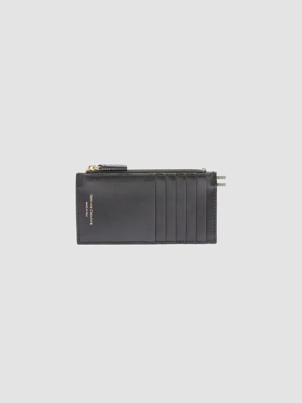 Best Officine Creative BOUDIN 18 - Leather Card Holder BLACK
