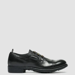 Best Officine Creative CALIXTE 022 - Leather Brogue Derby Shoes BLACK