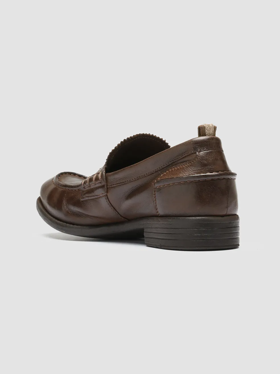 Sale Officine Creative CALIXTE 042 - Brown Leather Penny Loafers LIGHT BROWN