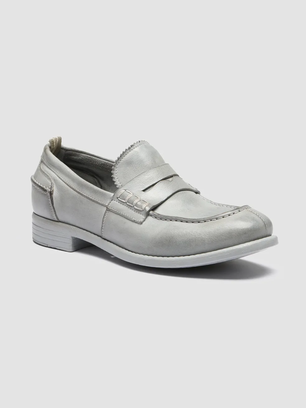 Sale Officine Creative CALIXTE 042 - Leather Penny Loafers GREY