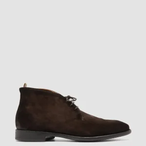 Flash Sale Officine Creative CETON 685 - Brown Suede Chukka Boots CHOCOLATE