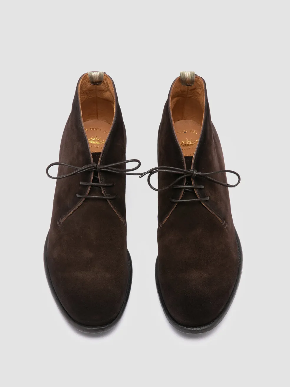 Flash Sale Officine Creative CETON 685 - Brown Suede Chukka Boots CHOCOLATE