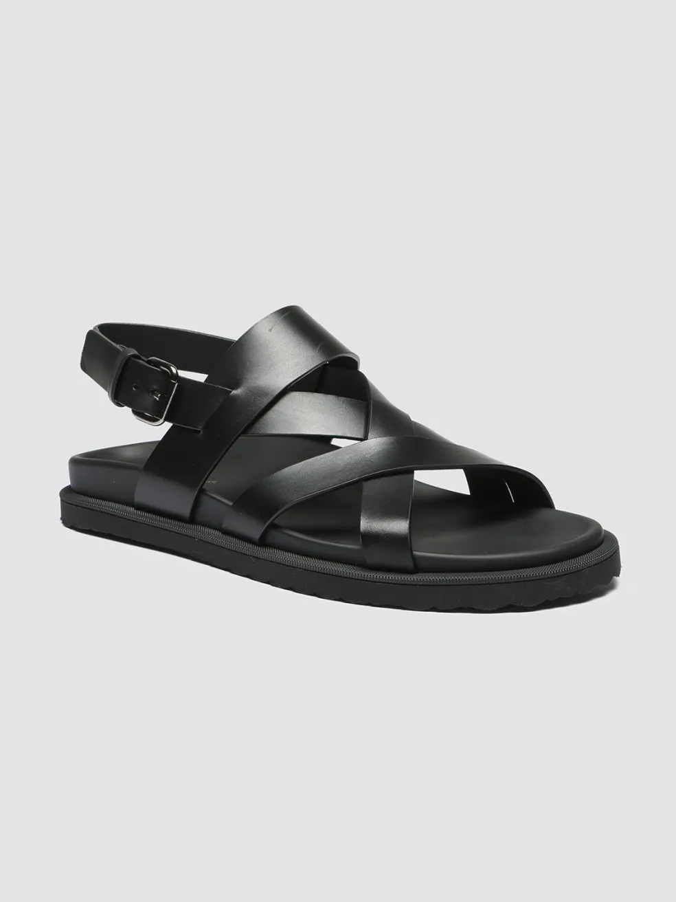 Best Officine Creative CHARRAT 002 - Leather Sandals BLACK