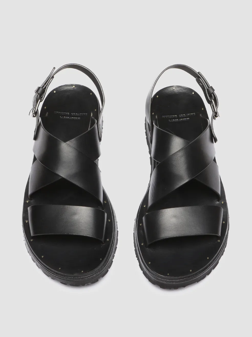 Clearance Officine Creative CHIOS 005 - Leather Sandals BLACK