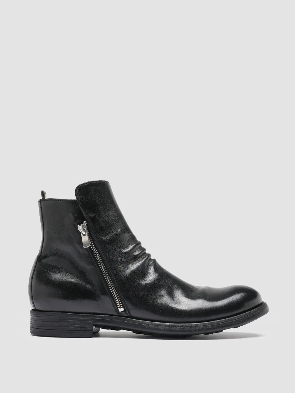 Clearance Officine Creative CHRONICLE 042 - Leather Ankle Boots BLACK