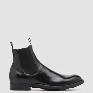 Best Sale Officine Creative CHRONICLE 002 - Leather Chelsea Boots BLACK