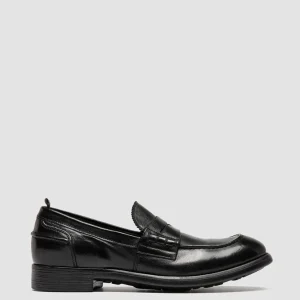 Sale Officine Creative CHRONICLE 056 - Leather Penny Loafers BLACK