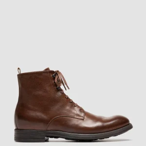 Best Officine Creative CHRONICLE 004 - Brown Leather Lace Up Boots LIGHT BROWN