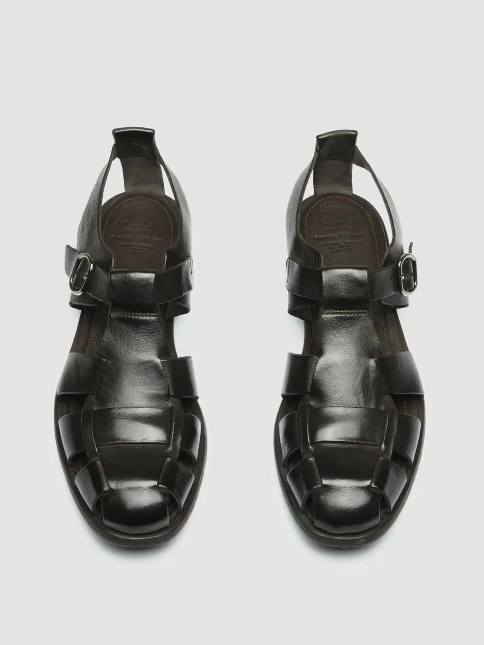 Flash Sale Officine Creative CHRONICLE 145 - Leather Sandals BROWN