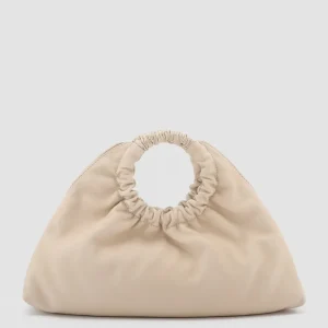Fashion Officine Creative CIRCLE 14 - Leather Clutch Bag IVORY