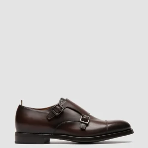 Store Officine Creative CONSULTANT 004 - Brown Leather Monk Shoes DARK