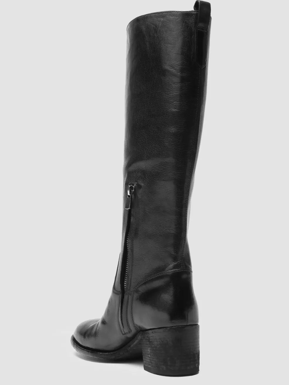 Clearance Officine Creative DENNER 116 - Leather Zip Boots BLACK