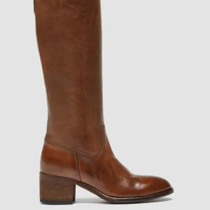 Cheap Officine Creative DENNER 116 - Brown Leather Zip Boots SAVAUGE