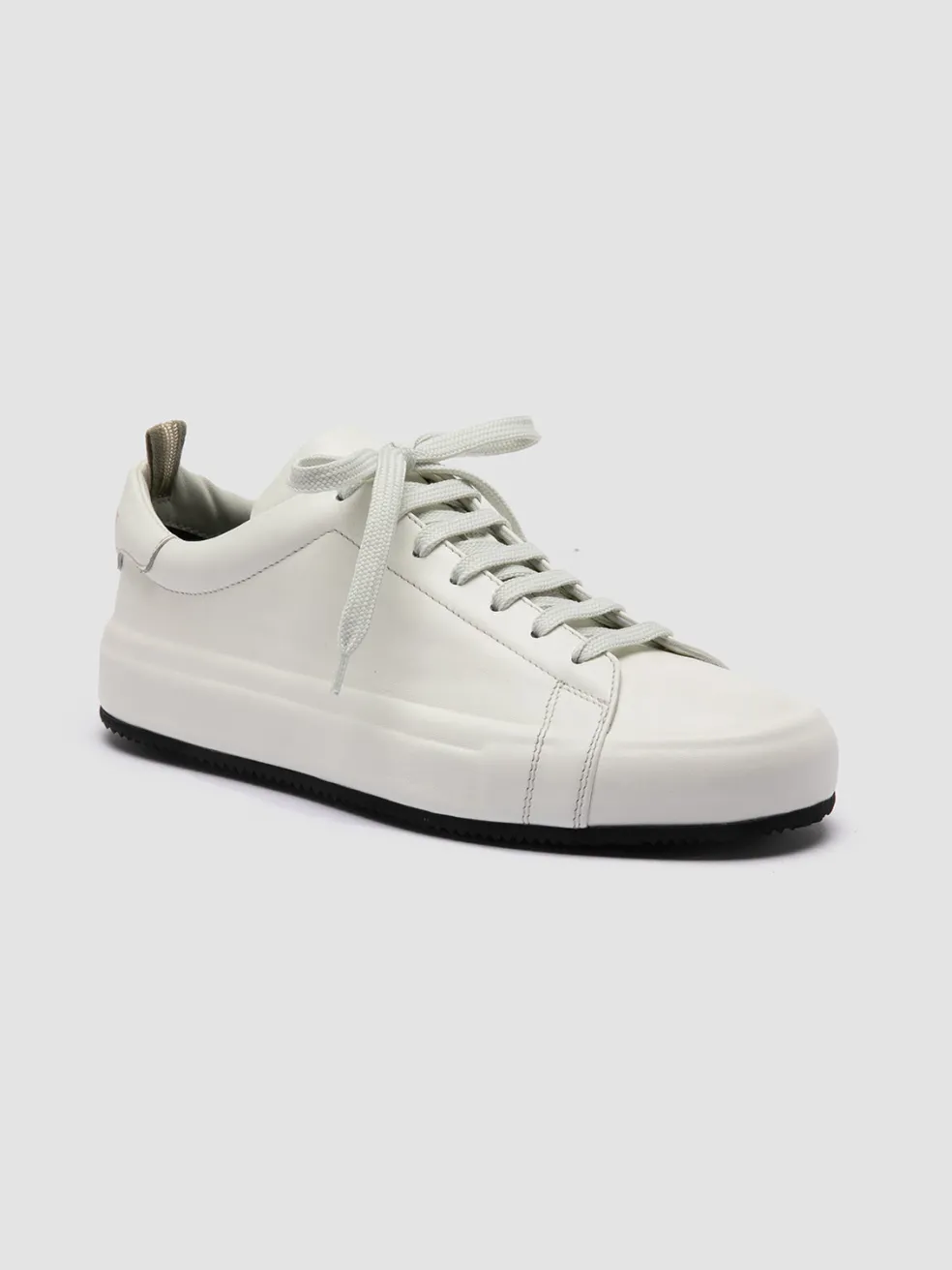 Fashion Officine Creative EASY 101 - White Leather Low Top Sneakers BURRO
