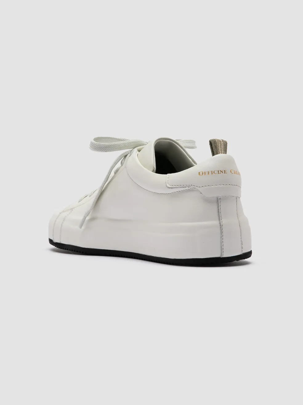 Fashion Officine Creative EASY 101 - White Leather Low Top Sneakers BURRO