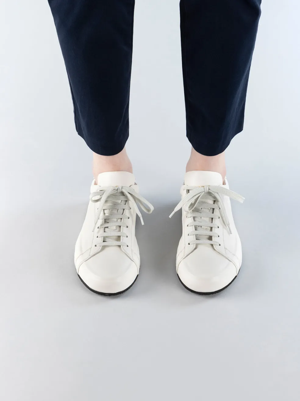Fashion Officine Creative EASY 101 - White Leather Low Top Sneakers BURRO