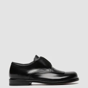 Store Officine Creative EMERALD 003 - Black Leather Derby Shoes NERO                                              