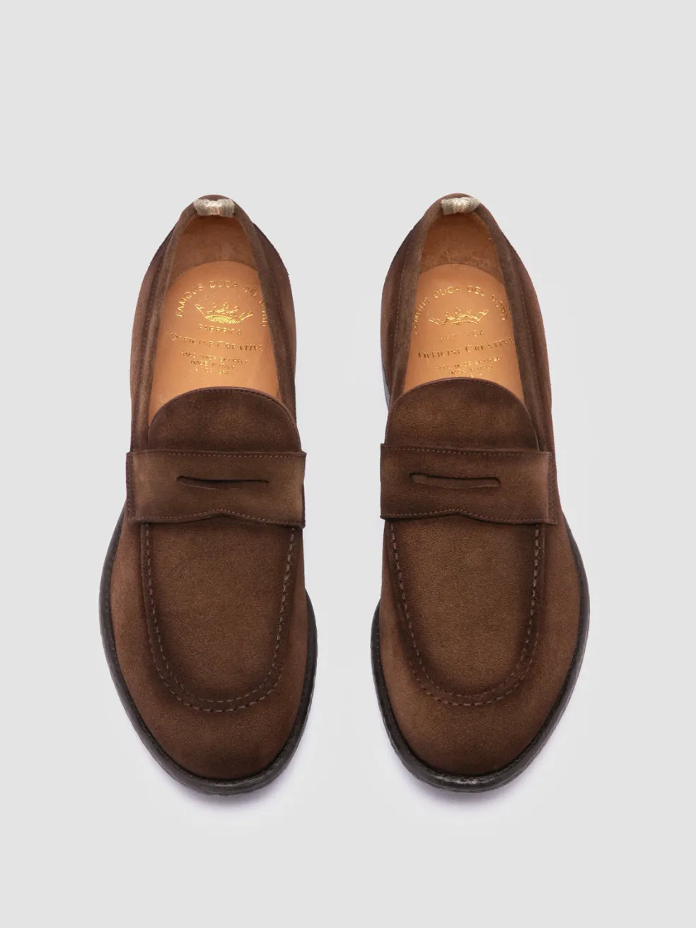 Fashion Officine Creative EMORY 024 - Suede Loafers BROWN