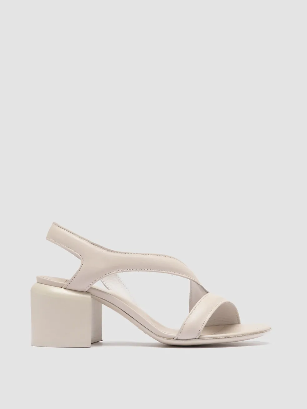 Flash Sale Officine Creative ETHEL 023 - White Leather Sandals NEBBIA